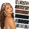 Tumurup Headbands for Women's Hair - 6 Pack Fashion Elastic Boho Hair Bands with Leopard Print Sports Head Band for Yoga & Gym, Non-Slip Hair Accessories