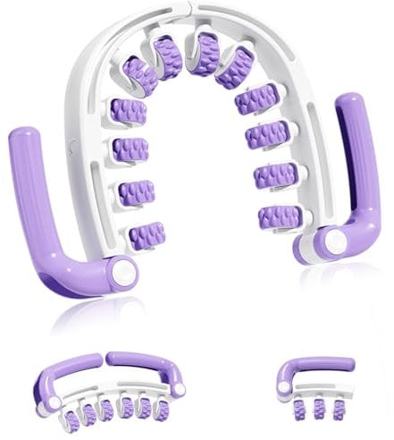 Rouleau de Massage Anti-Cellulite avec Poignées Amovibles pour tout le Corps, les Jambes, les Lombaires, les épaules, le Dos, les Bras Rouleau de Massage D'étirement Libération de L'enflure Soulagemen