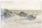 Herdabdeckplatte 80x52 cm ESG Glas | Stranddünen mit Meerblick – Natur Sand Küste Nordsee Strand | Herd Abdeckung für Ceranfeld Schneidebrett Glasplatte Induktion