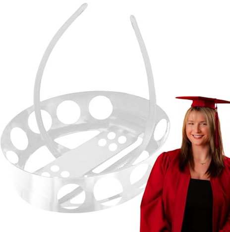 Graduation Cap Headband, Grad Cap Band Insert, Comfortable Anti-Fall Non-Slip Hat Supplies for College Students, Boys, Teens, Girls, Secure Fit Graduation Hat Accessory for Ceremonies