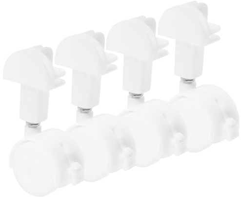 Milisten Roulettes Doubles 4 Pièces Frein pour Cages Petits Animaux et Bureaux, Roulettes Blanches pour Remplacement, Adaptées aux Tapis et Planchers