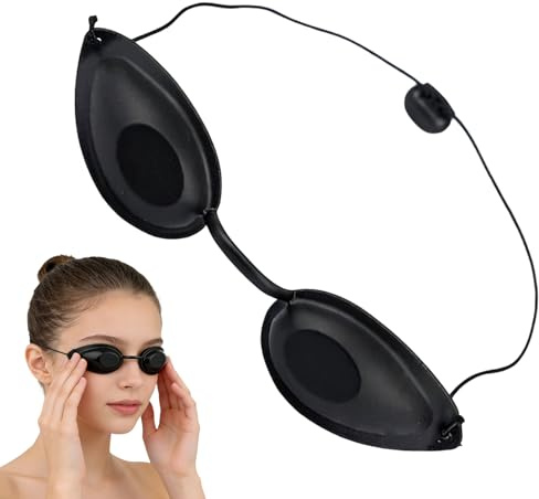 IENHDK Solarium Brille,Schutzbrille Rotlichtlampe,Infrarot Schutzbrille | Brille Mit Uv-Schutz,Verstellbares Elastisches Band Für Rotlichttherapie Ipl Haarentfernung Kosmetologie Solarium