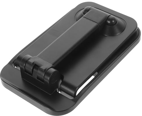 VALICLUD Live Stream Phone Holder Adjustable Phone Stand Anti-slip Aluminium Alloy Desktop Shrinkable Stand in Living Room Black
