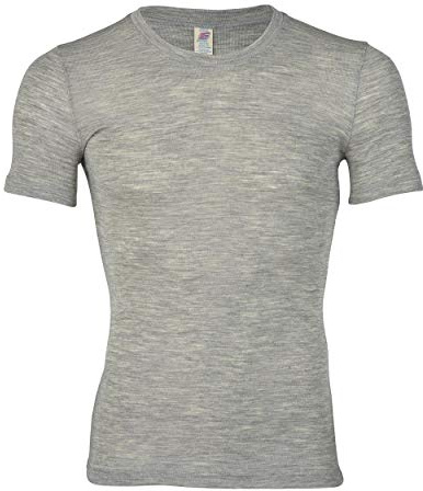 Engel Natur, Herren T-Shirt, Wolle und Seide