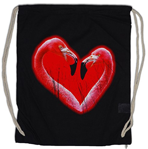 Urban Backwoods Flamingo Heart II Turnbeutel Sporttasche