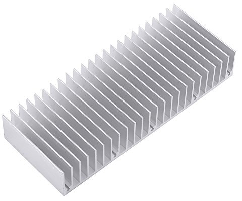 Dissipatore Alluminio, Akozon Dissipatore di Calore per LED 150x59X25mm 24 Denti Radiatore di Raffreddamento per Transistor a Semiconduttore Ad Alta Potenza, Diodi Emettitori di Luce LED, Computer