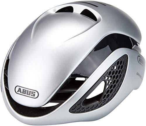 ABUS Rennradhelm GameChanger - Aerodynamischer Fahrradhelm mit optimalen Ventilationseigenschaften für Damen und Herren - Silber, Größe S