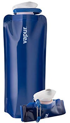 Vapur Solid 0.7-Liter Admiral Blue Wide Mouth Anti-Bottle Plastic Water Bottle