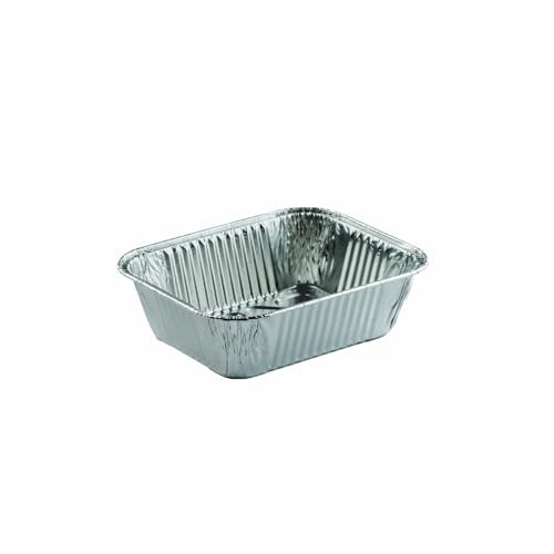 Contital R9G Vaschette Alluminio 1/2 Porzioni | Teglie Forno Usa e Getta e Monoporzione | Contenitori Alu per Alimenti - Linea Professionale 100 Pezzi