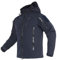 TACVASEN Herren Softshell Jacket Winterjacke Gefütterte Outdoorjacke Wanderjacke Warme Wasserdichte Jacke (M, Marineblau)