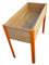 Stabiles Hochbeet Terrasse Kräuterbeet (Modern gehobelt, orange Winkelfüsse)