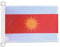 AZ FLAG Bootsflagge Jesiden Yazidism Neu 45x30 cm, Aussenverwendung - Yeziden Kurdisch Eziden Bootsfahne Aus Gestricktem Polyester Mit Plastikringen