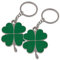 Porte cle Porte Bonheur,Cadeau Porte-clés Lucky,Trèfle à quatre feuilles Fortune Keychain Porte-clés,trefle a 4 feuilles porte cle,Luck of The Irish Porte-clés,Porte-clés trèfle à Quatre 2pcs