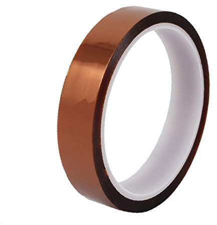 Scellant Strip Caulk Strip Taper scellant, 18 mm de largeur 30yd longueur thermostabilité Isolation Film polyimide Ruban adhésif (18 mm ancho 30yd longitud terrostabilidad Aislamiento película de Poli