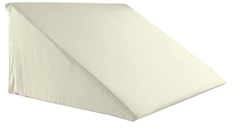beties BasicSoft Keilkissenbezug ca. 62x49x30 cm 100% Baumwolle Jersey Keilkissenhülle Lesekissen Keilkissen-Bezug - saatpearl-beige