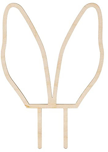Topper aus Naturholz Hasenohren 20cm
