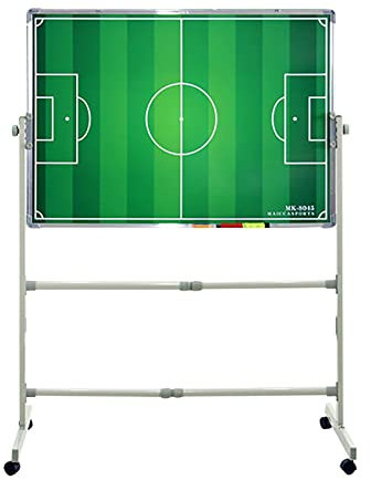 REALN 100 x 70 cm Magnetische Taktiktafel Fußball Große Taktiktafel, Ideal für Übungen, Strategie und Training