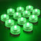 HL Flammenlose LED Kerzen Teelichter, Mini Unterwasser Licht, 100 Stunden LED Teichbeleuchtung Dekolichter für Teich, Pool, Aquarium, Vase, Badewanne, Spa, Party, Festival（12 Stück, Grün）
