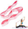Flintronic Yoga Stretching Strap, Stretching Band mit 9 Schleifen, Yoga Stretch Gurt, Fitness Stretchband, Hochelastischer Gymnastikband, für Pilates, Tanz, Gymnastik, Effektives Dehnung-Rosa