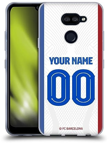 Head Case Designs Offizielle Personalisierte Individuelle FC Barcelona Away 2023/24 Trikot Soft Gel Handyhülle Hülle kompatibel mit LG K40S