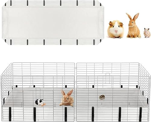 Mfsdai Wasserdicht Oxford-Stoff Lebensraum für Meerschweinchen Haustierkäfig(Käfig Nicht enthalten),Meerschweinchen Bettwäsche Käfige Liner,Waschbar Meerschweinchen PIPI Pads für Kaninchen Hamster L