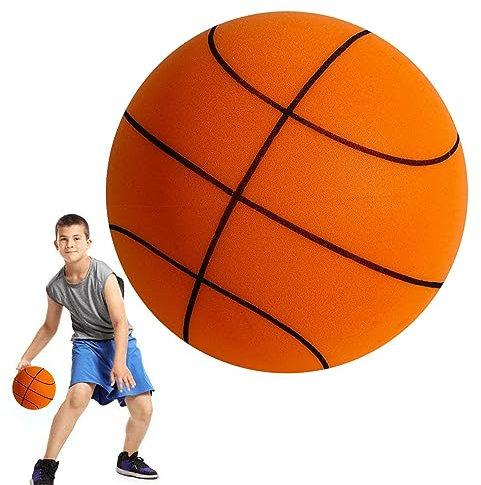 Aizuoni Ruhiger Basketball | Quiet Balls Sicherer, Leichter Indoor-Silentball - Hochelastisch Im Labor Silent Basketball | Leichter Dribbling-Schaumbasketball Zum Spielen Zu Hause, Leicht Zu Greifen