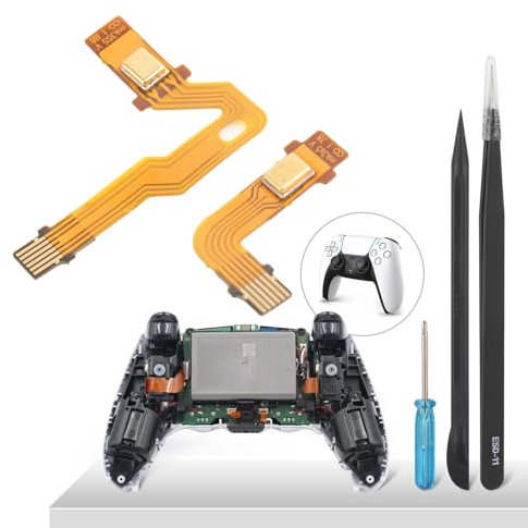 YHX-OU Câble flexible de rechange pour haut-parleur Sony PS5 BDM-020 L R - Poignée intérieure - Câble plat pour manette Sony PS5