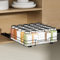 ZDDLOINP Ausziehbares Gewürzregal Für Schrank, Gewürzregal Schwarz, Gewürz Organizer Ausziehbar, Schrank Organizer Platzsparend, Schrank Organizer Küche