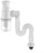 FUBESK Flexibles Abflussrohr, Badezimmer-Waschbecken, Sanitär-Teile, passend für Spülenlöcher von 4,1 cm bis 5 cm, Abflussrohr, Sanitär-Falle für Bad, Waschbecken, Küchenspüle, ausziehbar 600–900 mm