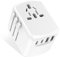 Universal Travel Adapter Worldwide Multi Plug - International Travel Charger with 2 USB C and 2 USB Ports, Travel Adaptor All In One UK to EU, USA, UK, Australia Multi Countries Yioihnm