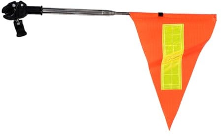 Mobestech Golf Cart Flag Bicycle Safety Flag Telescopic Pole Flag Safety Flag Pole Bike Flag Bicycle Flag Wheelchairs Safety Flag Golf Cart Telescopic Safety Flag Golf Cart Accessories Pvc