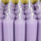 Bütic GmbH Stabkerzen durchgefärbt 100mm x Ø 22mm, Kerzen hochgereinigt, Brenndauer 4h, geruchsneutral, rußarm mit rückstandsfreiem Abbrand, Farbe:Lavendel, Set mit:25 Stück