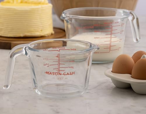 Mason Cash Glass Measuring Jug Set (0.5lt & 1.0lt)