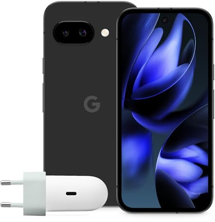 Google Pixel 9a – Smartphone Android sbloccato con fotocamera AI, batteria che dura tutto il giorno e funzioni di sicurezza avanzate – nero ossidiana, 128GB + Charger