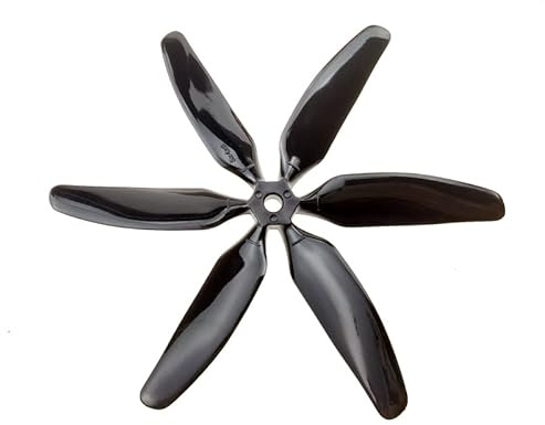 AFCAHEH 10 Stück 504060 5x4x6 6-Blatt-Propeller, einfarbig, CW CCW, 5 Zoll, for FPV-Quadcopter, Racing-RC-Drohnen, Rahmen-Kit (5 Paar)