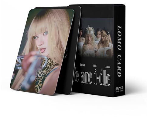 55 Stück Kpop Karten (G) I-DLE We Are I-DLE Photocards (G) I-DLE Photocards (G) I-DLE We Are I-DLE Neues Album Karten (G) I-DLE Mini Merch Photocards Set Kpop Greeting Card Postkarten für Fans