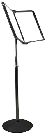Djois, 570038 – Metall Bodenständer A4, PVC, 10 Sichttafeln, Schwarz