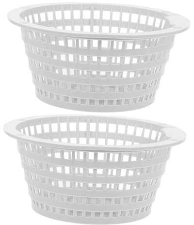 TOYANDONA Lot de 2 Paniers Filtrants pour Piscine Accessoires de Filtration Panier Filtre en Plastique pour Éliminer Débris Facile à Nettoyer et Solide