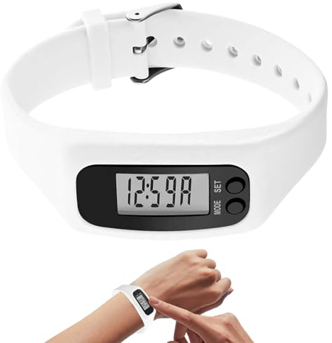 Pedometer Watch | No App No Phone Required Monitor | Fitness Pedometer Wrist Step Watch | for Men Women Senior Travel Commute Weekend Walking Jogging Hiking Park Fitness