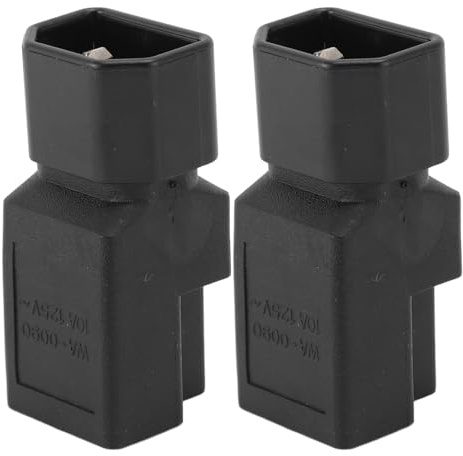 Aramox IEC320 C14-Stecker auf Nema 5 15R-Buchse, Netzadapter, Flammhemmendes PVC, Vielseitig für den Privaten und Industriellen Einsatz, 10 A 125 V