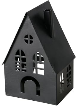 Boltze Laterne Dover Metall schwarz Höhe 13 cm