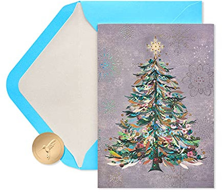 Papyrus Weihnachtskarten mit Umschlägen, fröhlicher Urlaub, festlicher Weihnachtsbaum (14 Stück)