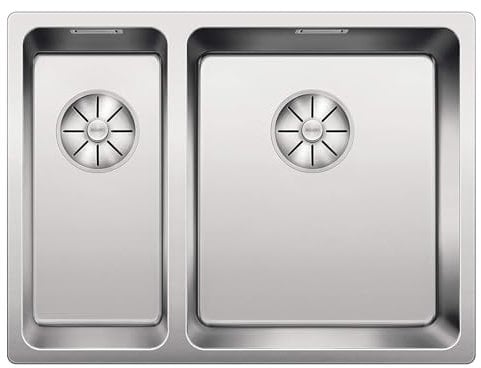 Blanco 522973 ANDANO 340/180-IF Évier de Cuisine Inoxydable, Acier Poli, 340mm/180mm Becken rechts