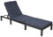 Mendler Poly-Rattan Sonnenliege HWC-A51, Relaxliege Gartenliege Liege Basic - anthrazit, Kissen grau