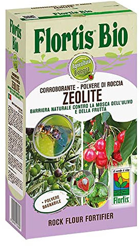FLORTIS ZEOLITE BARRIERA NATURALE CONTRO LE MOSCHE 500 g PIANTE GIARDINO