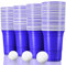 TRESKO 100 Beer Pong Becher | Partybecher 473ml - 16oz | Bierpong, Red Cups extra stark | Plastikbecher Blau