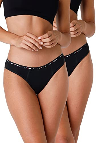 Lovable Period Panties Periodenunterwäsche Slip mit Normal Fluss (2er Pack) Damen