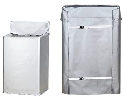 YiYYPT Coprilavatrice Carica dall'alto Tessuto Impermeabile Protezione Copri Lavatrice Antipolvere Resistente ai Raggi UV Copertura Lavatrice per Esterno Anti Sunlight (Plus Fleece,7.5kg)