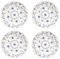 Churchill Finlandia - Piatti da insalata, 20,3 cm, confezione da 4, prodotti in Inghilterra
