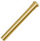 OPERMAXER Brass Slip Joint Extension Tube，1-1/4 Inch O.D(32mm) x 12 Inch P Trap Extension Pipe with Nut and Rubber Washer, Sink Drain Tailpiece for Bathroom Kitchen(Gold)